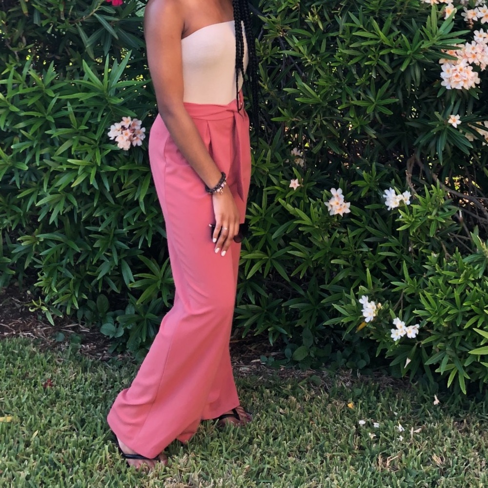 Pink Flowy Trousers